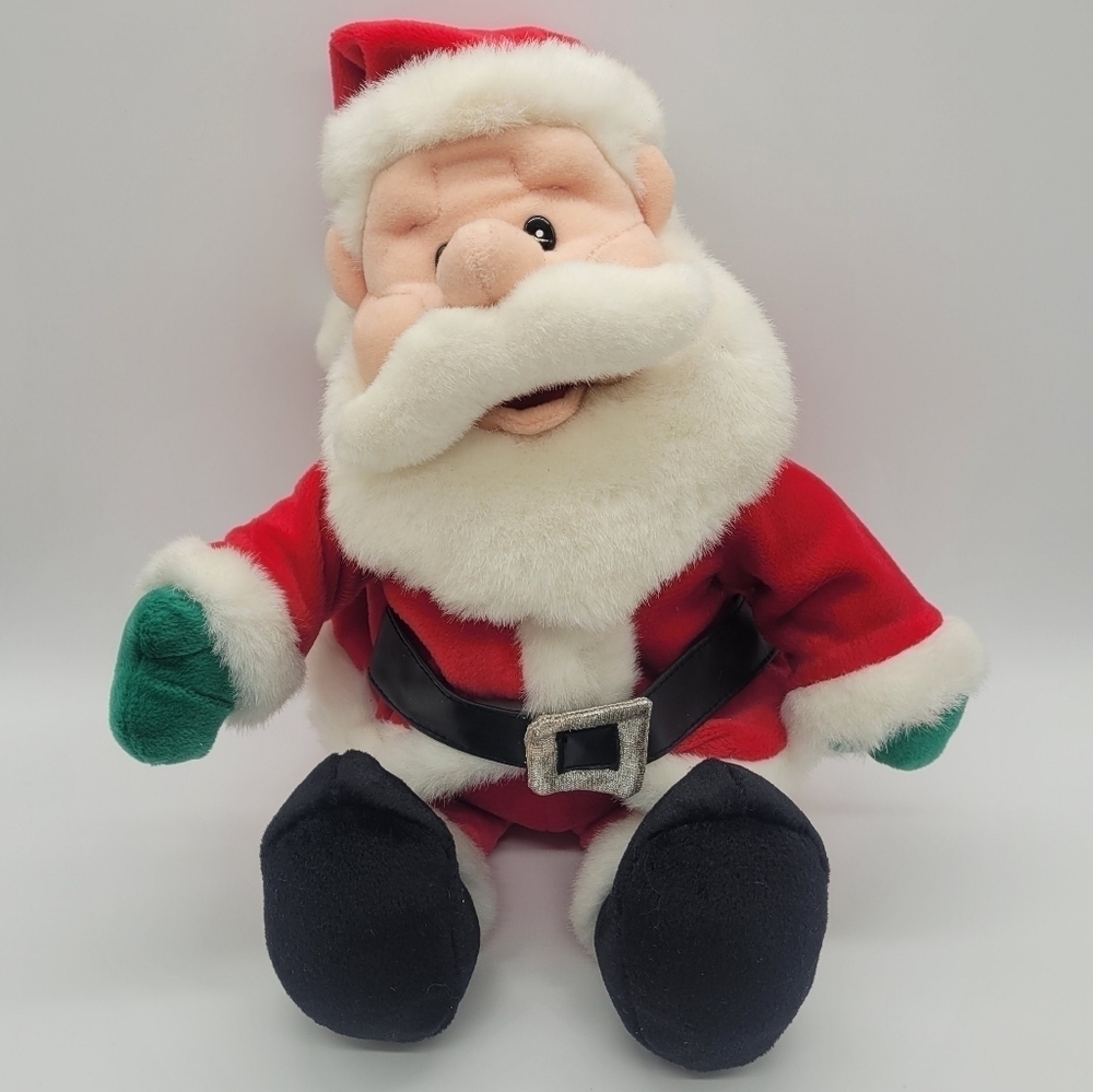 Vintage Santa Claus Animated Christmas Plushie RARE